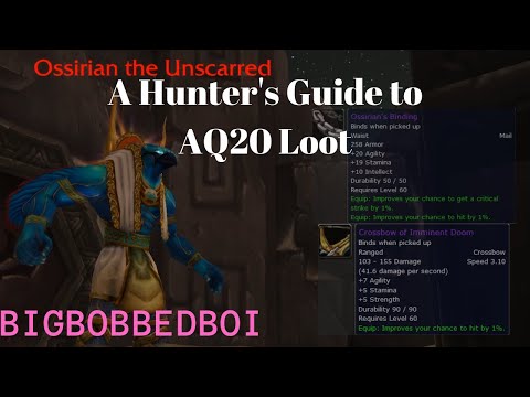 A Hunter's Guide to AQ20 Loot : Classic WoW Ruins of Ahn'Qiraj Tutorial