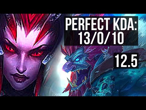 ELISE vs TRUNDLE (JNG) | 13/0/10, Legendary, 500+ games | EUW Diamond | 12.5