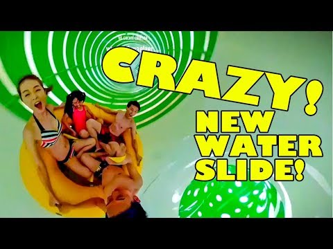 Crazy SlideWheel Water Slide! New 2018 Water Park Ride!