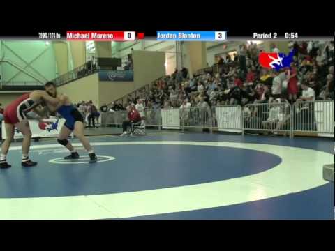 University Nat`ls FS  79 KG / 174 lbs: Michael Moreno vs. Jordan Blanton