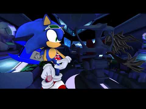 knuckles and neo sonic goes to space in vrchat