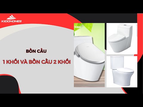 Bồn cầu 1 khối so với bồn cầu 2 khối