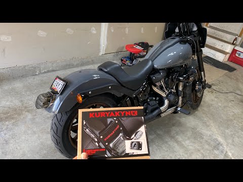 Installing a Kuryakyn Laydown Curved License Plate Frame on my 2022 Harley-Davidson Lowrider S