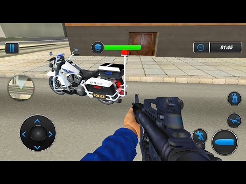 US Police Bike Gangster Chase Simulator 3D - Android Gameplay