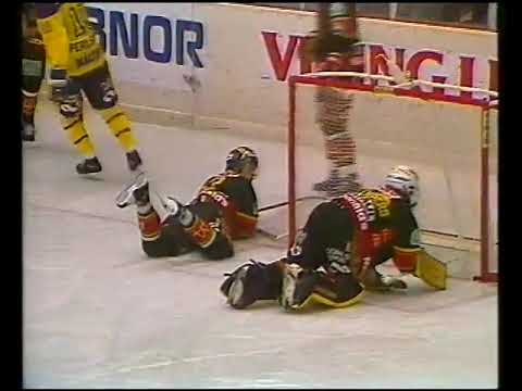 Sammandrag från SVT: Västerås IK - Djurgårdens IF 0-4, Elitserien 13 oktober 1988