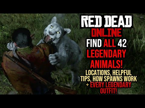 Red Dead Redemption 2 Online LEGENDARY ANIMALS Location Guide! Find all 42 + EVERY LEGENDARY OUTFIT!