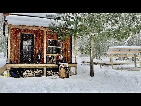 Winter at the Off Grid Cabin