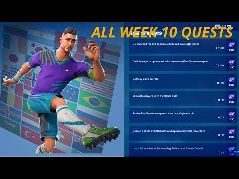 Fortnite  All Week 10 Season Quests Guide - Chapter 3 Season 4  (All Locations)