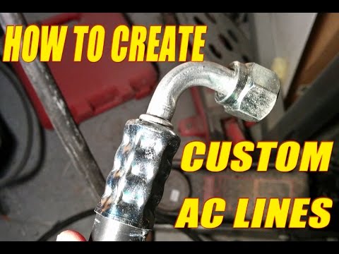 How to make custom A/C lines! Using Mastercool Manual hose crimper.