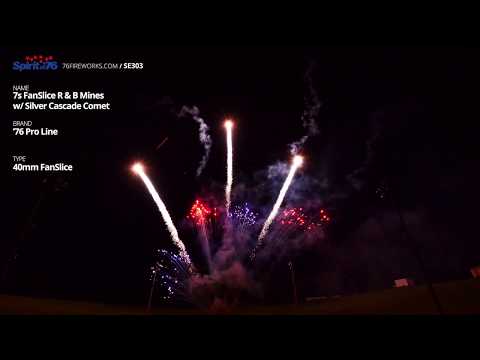 SE303 7s FanSlice R & B Mines w/ Silver Cascade Comet (40mm) - '76 Pro Line