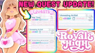 NEW Quest Update Is Out Now In Royale High How To Complete The Amazing Artist Quest