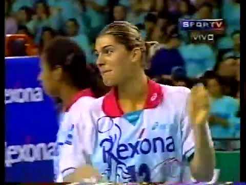 Superliga 98/99 - Rexona x Uniban São Bernardo - 2º jogo das finais - Vôlei Feminino