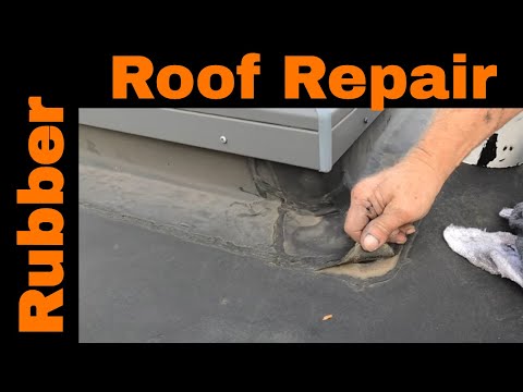 How to Repair an EPDM Rubber Roof Leak in 3 minutes with no experience - DIY