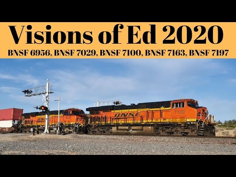 BNSF Train Videos GE ES44C4 Leading Locomotives MP 10.6, MP 11, MP 17.3 MP 733