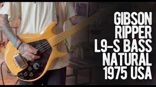 Video thumbnail for Gibson Ripper L9-S Bass Natural 1975 USA by Loud Lemon Demo