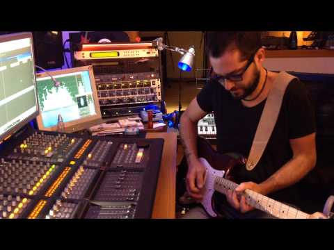 BACKSTAGE EDrecords studio - sessione registrazione MIARGENTO - chitarre elettriche Michele Cerrone