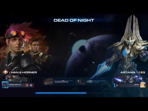 StarCraft 2 Co-Op Dead of Night Mira Han and Matt Horner lvl 1000