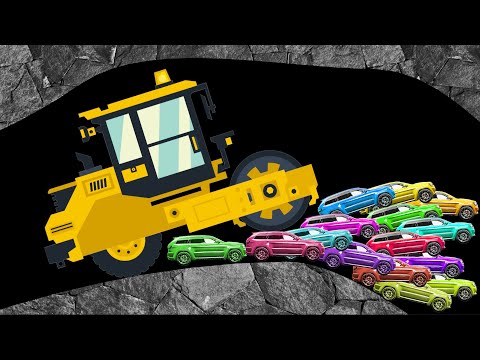 Escape From Heavy Road Roller - Tunnel Car Race