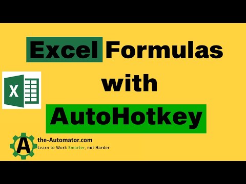 Inserting Excel Functions and Using Excel formulas with AutoHotkey