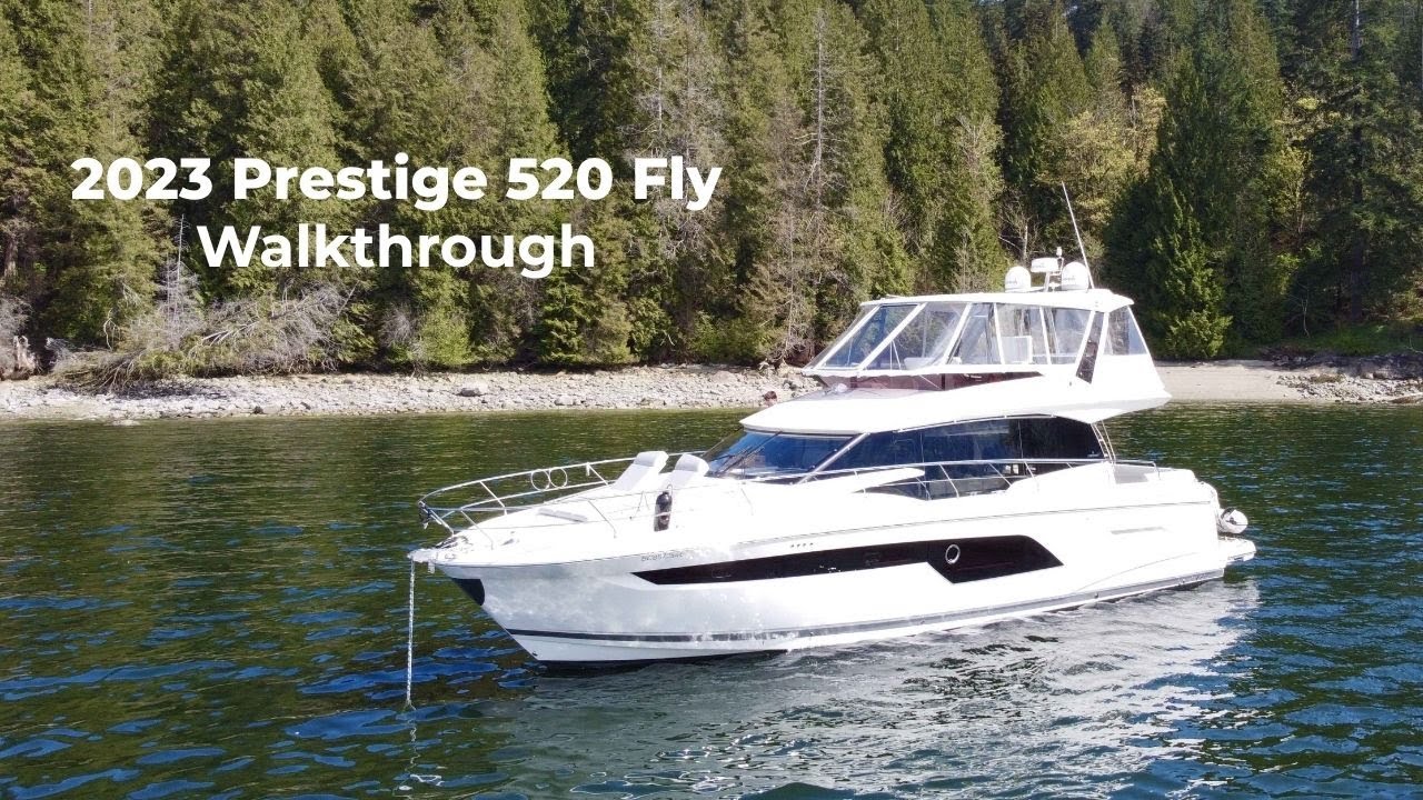 Pre-Owned 2023 Prestige F-Line:520 Fly for Sale | Vancouver, BC | M&P Yacht Centre | 680c1a1f2946740a8d020b33