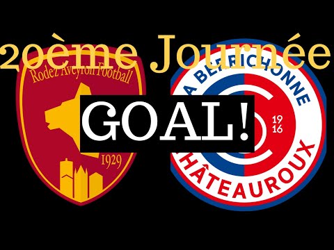 GOAL! *20ème Journée 19/20* Rodez AF - Châteauroux [1-(2)] 90+1' by Alexis Goncalves Pereira