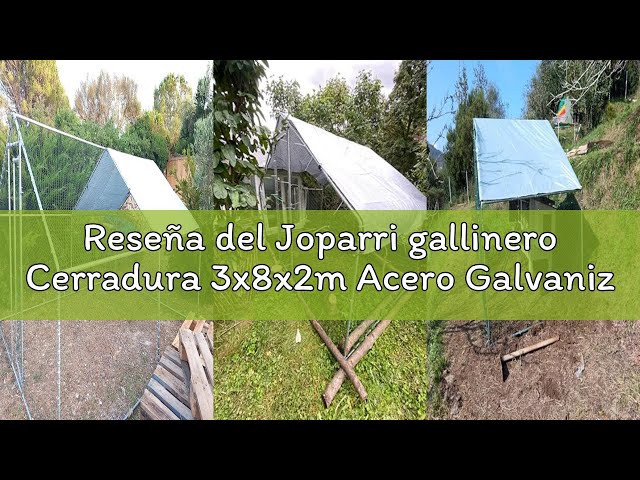 Vídeo relacionado con Aufun Gallinero XL Valla Exterior con Cerradura Acero Galvanizado para Animales Pequeños Valla Exterior Gallinero para Mascotas al Aire Libre Jaula de Pájaros 3x2x2m