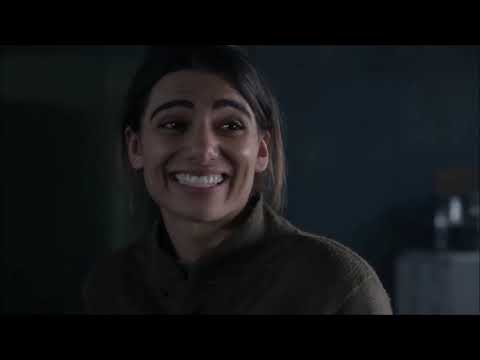 Timeless 2x12 - Rufus and Jiya bunker room scene