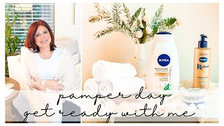 🌿My Relaxing PAMPER Day & Makeup GRWM Routine! 2024