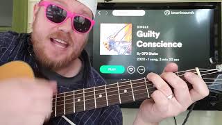 How To Play Guilty Conscience 070 Shake // guitar tutorial beginner lesson tabs easy chords