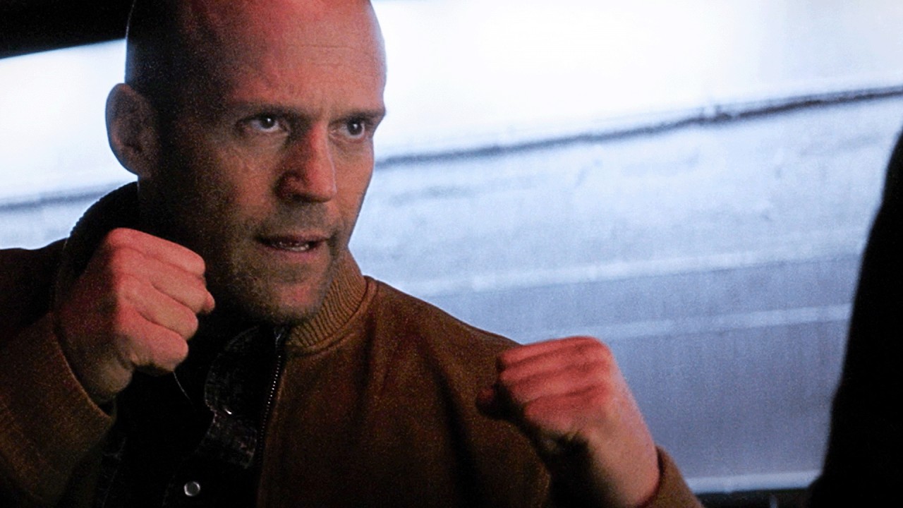 Jason Statham fights in a bar