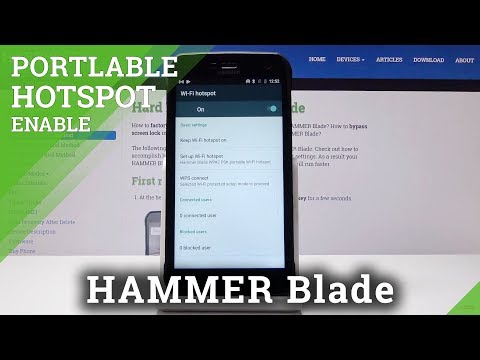 How to Activate Portable Hotspot in HAMMER Blade - Network Sharing Instructions