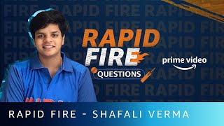 First celebrity crush?  Rapid Fire with Shafali Ve