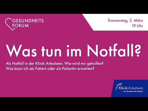Was tun im Notfall