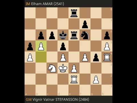 Vignir Vatnar Stefansson vs Elham Amar- Round 7, World Juniors 2023