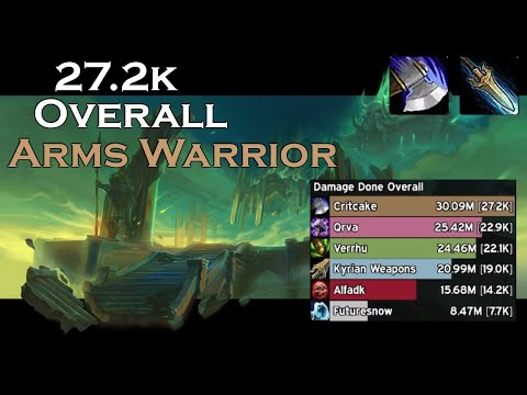 NW +24 | 27.2k Overall DPS | Kyrian ARMS Warrior
