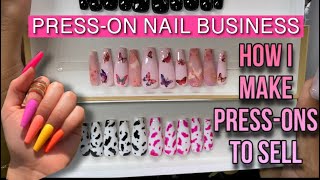 PRESS-ON NAIL BUSINESS | HOW I MAKE PRESS-ONS TO SELL | @Nailsby.TEN | Teni Ciel