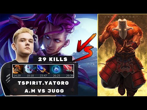 TSpirit.Yatoro playing anti mage 29 kills + rampage