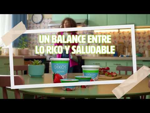 thumbnail video image 2 of Yogurt griego Oikos sin azúcar añadida deslactosado coco  670 g, 2 of 5