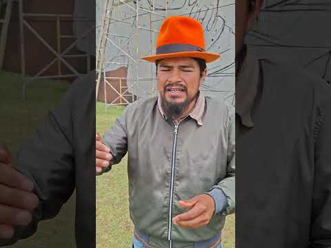 Mural Efrain Fuerez #pinsaqui #kechwa Miguel Guaichico ex presidente #unorcac #cotacachi #imbabura