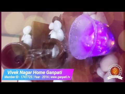 vivek nagar Home Ganpati Decoration Video