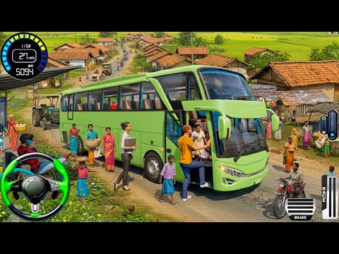 New Offroad Bus Simulator 2026 - Indian Bus Offroad Driver Game 3D - Bus Game Andriod Gameplay