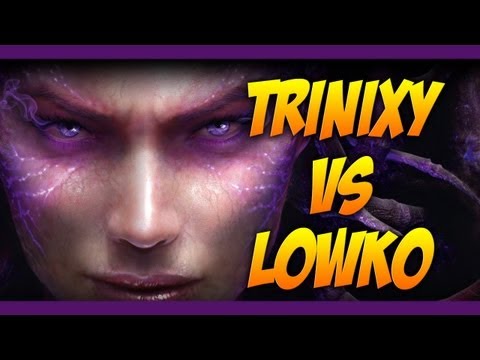 Heart of the Swarm Beta - Lowko versus TriniXY (Top Grandmaster Protoss)  - StarCraft II