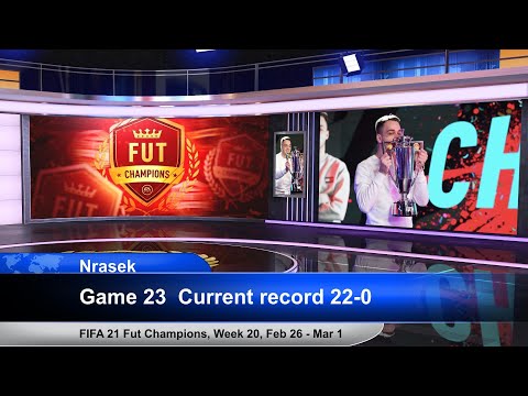⚽️ Nrasek  ⚽️🥇FUT Champions🥇🔥 week 20 Feb 26 - Mar 1🔥💥Game 23 and WL result 💥🍻futpro fifa 21 🍻