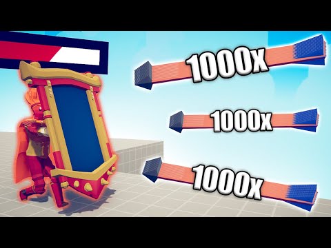 FIRE MIRROR SHIELD vs 1000x OVERPOWERED UNITS - TABS | Totally Accurate Battle Simulator 2023