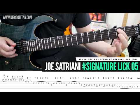 Joe Satriani Signature Lick 05 - Surfing With The Alien C# Phrygian Legato Run