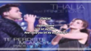 Thalia - Te Perdiste Mi Amor (Letra) feat. Prince Royce
