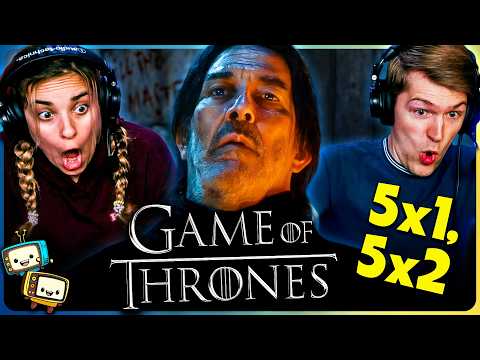GAME OF THRONES 5x1 & 5x2 Reaction! | First Time Watch! | Peter Dinklage | Lena Headey