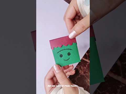 Easy Halloween 🧟 frankenstein  craft ideas 🧟‍♂️ cute Gift box #shorts #artandcraftbymanothahim