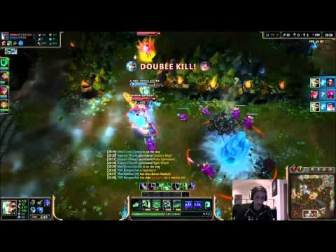 League Of Legends - TSM Bjergsen - 1V5 - In Ranked - Just TOO Good