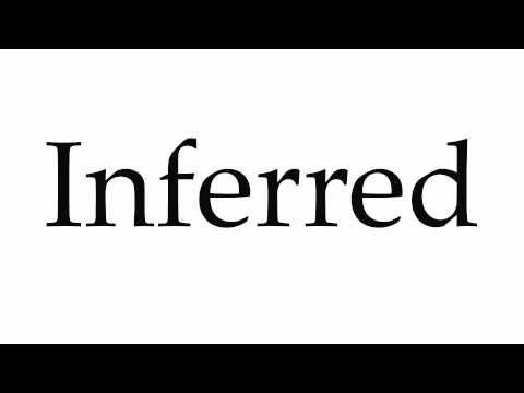 How to Pronounce Inferred